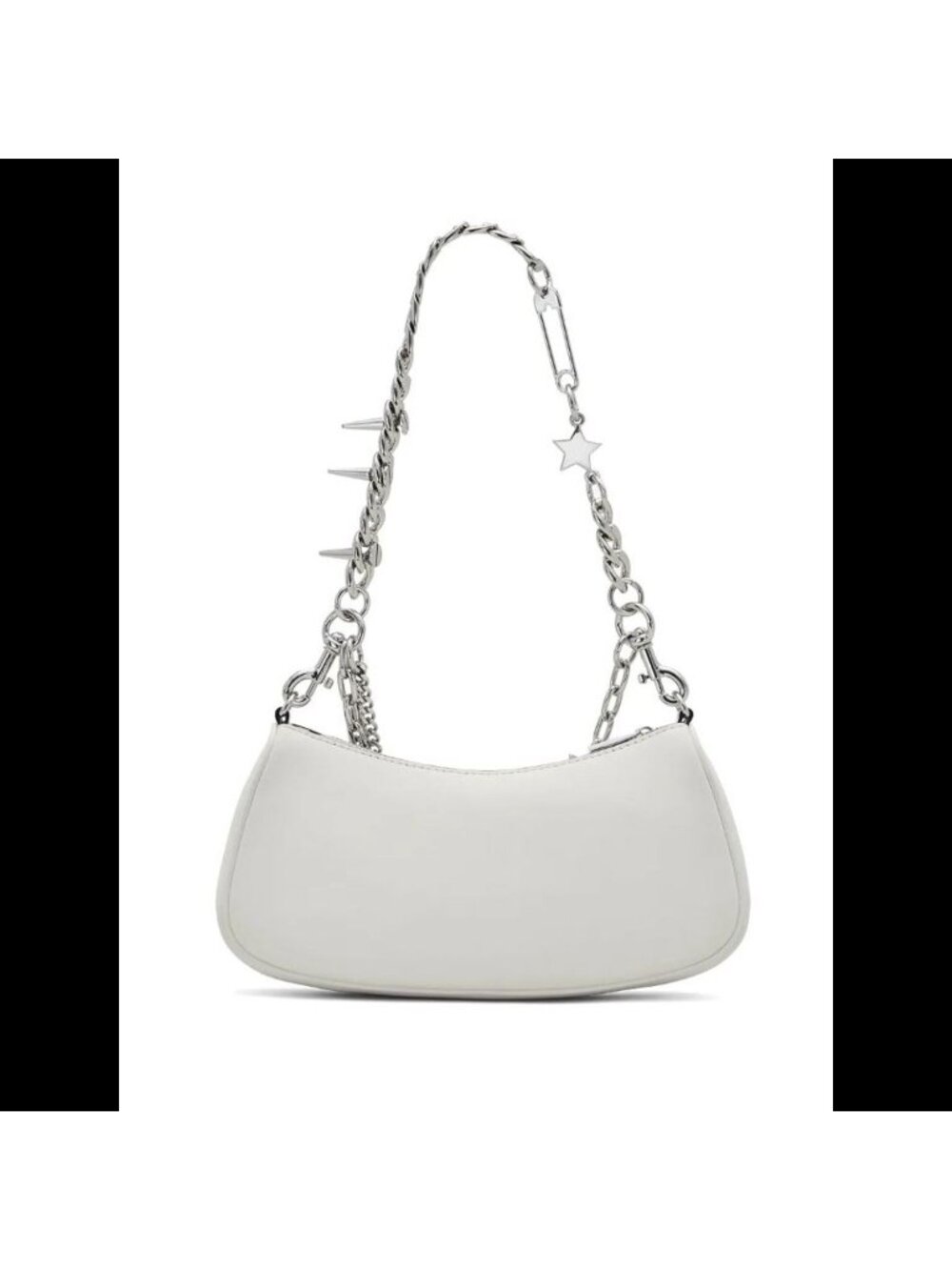 Marc Jacobs The Star Charm Leather Shoulder Bag White OS - Picture 7 of 14